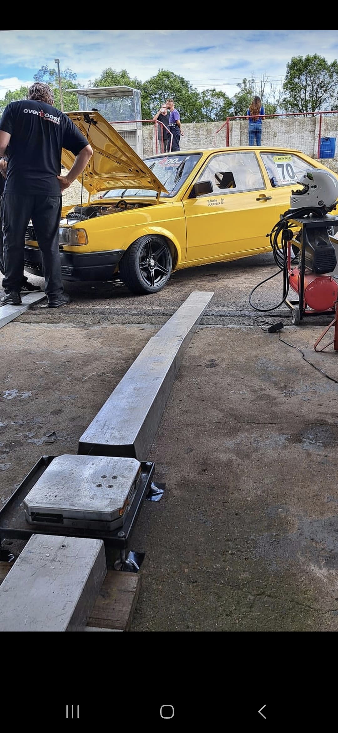 Gol quadrado de pista