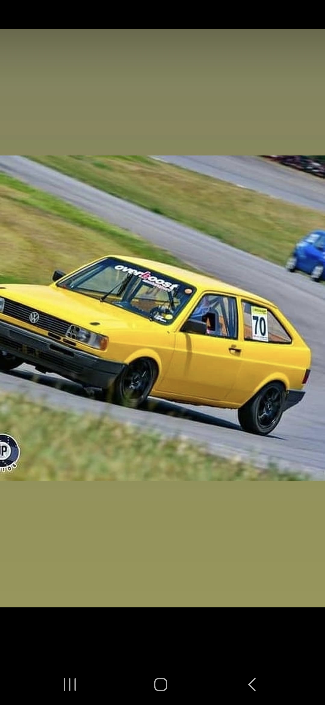 Gol quadrado de pista