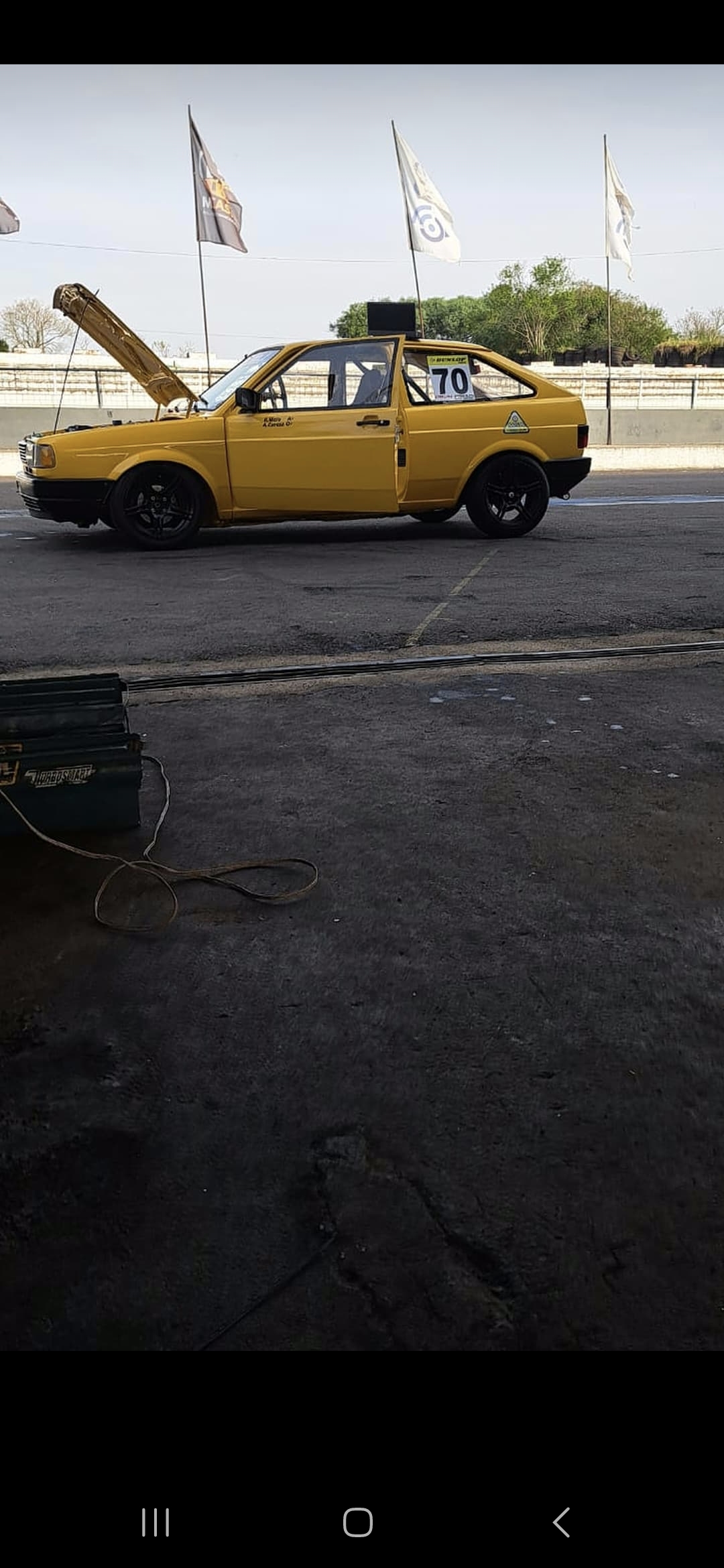 Gol quadrado de pista