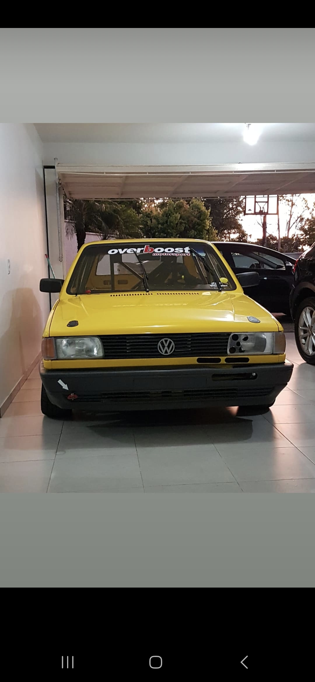 Gol quadrado de pista